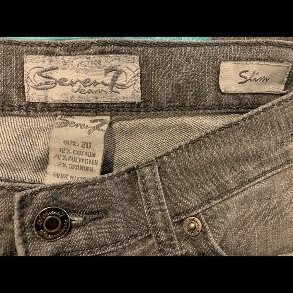 Seven Skinny Gray Jeans